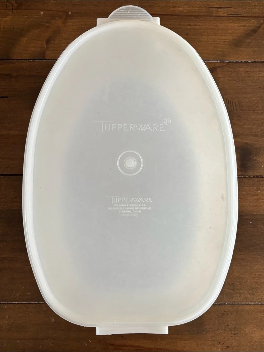 Vintage TUPPERWARE Roast Flavor Saver Ham Turkey Container 487-1 W/Lid 2 Pieces